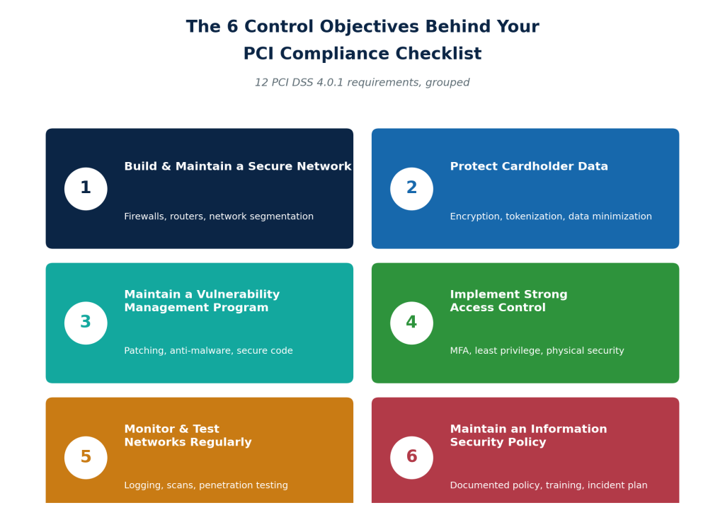 6 control objectives for pci compliance